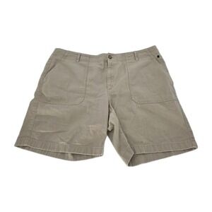 LL Bean Khaki Shorts Women's 18 Favorite Fit Flat Front Pockets Outdoors Camp